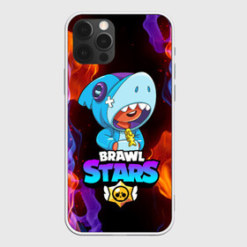 Чехол для iPhone 12 Pro с принтом BRAWL STARS LEON SHARK в Санкт-Петербурге, силикон | область печати: задняя сторона чехла, без боковых панелей | bibi | brawl stars | crow | el brown | leon | leon shark | max | sally leon | shark | stars | акула | биби | ворон | леон