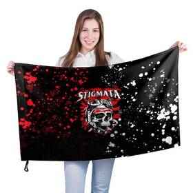 Флаг 3D с принтом Stigmata | Стигмата (Z) в Санкт-Петербурге, 100% полиэстер | плотность ткани — 95 г/м2, размер — 67 х 109 см. Принт наносится с одной стороны | music | rock | stigmata | альтернатива | музыка | рок | стигмата | тарас уманскии