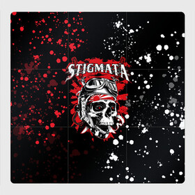 Магнитный плакат 3Х3 с принтом Stigmata | Стигмата (Z) в Санкт-Петербурге, Полимерный материал с магнитным слоем | 9 деталей размером 9*9 см | music | rock | stigmata | альтернатива | музыка | рок | стигмата | тарас уманскии