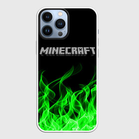 Чехол для iPhone 13 Pro Max с принтом MINECRAFT FIRE в Санкт-Петербурге,  |  | block | creeper | cube | minecraft | pixel | блок | геометрия | крафт | крипер | кубики | майнкрафт | пиксели