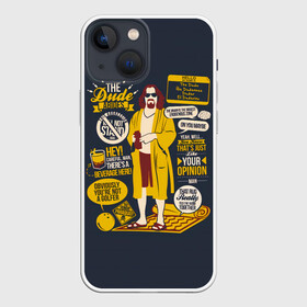 Чехол для iPhone 13 mini с принтом Джеффри в Санкт-Петербурге,  |  | dude | film | бриджес | герой | джефф | джеффри | дюдя | комедия | лебовски | персонаж | фильм | чувак