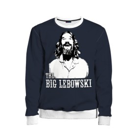 Детский свитшот 3D с принтом The Big Lebowski в Санкт-Петербурге, 100% полиэстер | свободная посадка, прямой крой, мягкая тканевая резинка на рукавах и понизу свитшота | dude | film | бриджес | герой | джефф | джеффри | дюдя | комедия | лебовски | персонаж | фильм | чувак