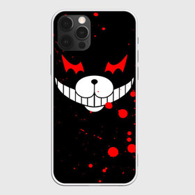 Чехол для iPhone 12 Pro Max с принтом MONOKUMA в Санкт-Петербурге, Силикон |  | Тематика изображения на принте: anime | bear | black  white | danganronpa | kurokuma | monodam | monokuma | monomi | monotaro | rabbit | school | shirokuma | аниме | главарь | мoноми | монокума | черно белый | школа