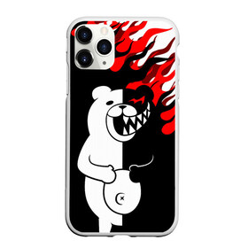 Чехол для iPhone 11 Pro матовый с принтом MONOKUMA в Санкт-Петербурге, Силикон |  | anime | bear | black  white | danganronpa | kurokuma | monodam | monokuma | monomi | monotaro | pink | rabbit | school | shirokuma | аниме | главарь | мoноми | монокума | черно белый | школа