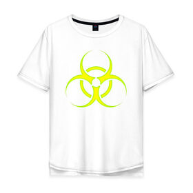Мужская футболка хлопок Oversize с принтом BIOHAZARD в Санкт-Петербурге, 100% хлопок | свободный крой, круглый ворот, “спинка” длиннее передней части | Тематика изображения на принте: biohazard | radiation | re | re3 | residenr evil | toxic | virusвирус | world war z | биохазард | обитель зла | радиация | токсик | эпидемия