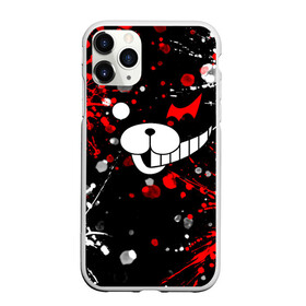 Чехол для iPhone 11 Pro матовый с принтом MONOKUMA в Санкт-Петербурге, Силикон |  | anime | bear | black  white | danganronpa | kurokuma | monodam | monokuma | monomi | monotaro | pink | rabbit | school | shirokuma | аниме | главарь | мoноми | монокума | черно белый | школа