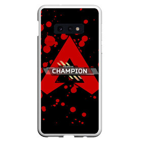 Чехол для Samsung S10E с принтом Apex Legends Champion в Санкт-Петербурге, Силикон | Область печати: задняя сторона чехла, без боковых панелей | Тематика изображения на принте: battle | best | buls | epic | gameplay | loot | royale | stream | titanfall | апекс | битва | булс | королевская | легендс | лутбокс | робот | спектры | титан