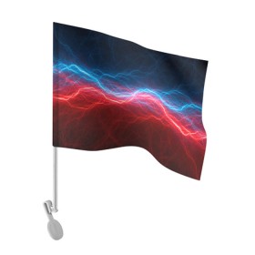 Флаг для автомобиля с принтом Огонь и лёд в Санкт-Петербурге, 100% полиэстер | Размер: 30*21 см | fire | texture | абстракция | граффити | краски | лед | линии | огонь | огонь и лед | текстура | уличный стиль | яркая