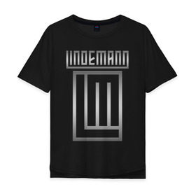 Мужская футболка хлопок Oversize с принтом LINDEMANN в Санкт-Петербурге, 100% хлопок | свободный крой, круглый ворот, “спинка” длиннее передней части | lindemann | lm | rock | кристиан лоренц | линдеманн | лм | музыка | рок | тилль линдеманн