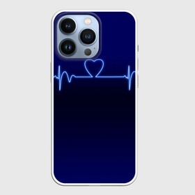 Чехол для iPhone 13 Pro с принтом Кардиограмма про любовь в Санкт-Петербурге,  |  | Тематика изображения на принте: 14 февраля | 8 марта | валентинов день | влюблен | влюбленность | влюбленные | вместе навсегда | девичник | девушке | день вл | для жены | здоровье | кардиограмма | любимая | любимый | люблю