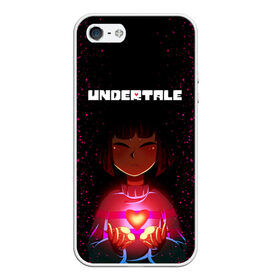 Чехол для iPhone 5/5S матовый с принтом UNDERTALE FRISK в Санкт-Петербурге, Силикон | Область печати: задняя сторона чехла, без боковых панелей | asriel dreemurr | chara | frisk | gaster blaster | sans | undertale | азриэль дримурр | андертейл | андрайн | гастер | меттатон | санс | фриск | чара