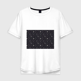 Мужская футболка хлопок Oversize с принтом Космос в Санкт-Петербурге, 100% хлопок | свободный крой, круглый ворот, “спинка” длиннее передней части | nasa | галактика | звезды | инопланетяне | космос | месяц | нло | планеты | созвездие
