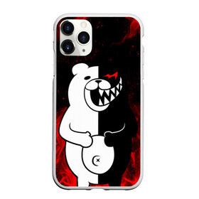 Чехол для iPhone 11 Pro Max матовый с принтом MONOKUMA в Санкт-Петербурге, Силикон |  | anime | bear | black  white | danganronpa | kurokuma | monodam | monokuma | monomi | monotaro | rabbit | school | shirokuma | аниме | главарь | мoноми | монокума | черно белый | школа