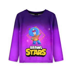 Детский лонгслив 3D с принтом Brawl Stars. El Brown в Санкт-Петербурге, 100% полиэстер | длинные рукава, круглый вырез горловины, полуприлегающий силуэт
 | bo | brawl | brock | bull | colt | dynamike | elprimo | jessie | leon | moba | nita | shelly | stars | бо | брок | булл | джесси | динамайк | кольт | леон | нита | шелли | эльпримо