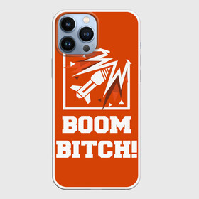 Чехол для iPhone 13 Pro Max с принтом Boom Bitch в Санкт-Петербурге,  |  | Тематика изображения на принте: ace | diamond | epic | fails | funny | gameplay | mozzie | pro league | pvp | r6 | r6s | random | update | герой | дым | огонь | осада | пламя | радуга | снайпер | сражения | туман | шутер