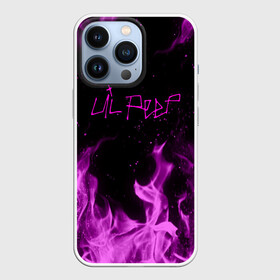 Чехол для iPhone 13 Pro с принтом LIL PEEP FIRE в Санкт-Петербурге,  |  | Тематика изображения на принте: lil peep | lil prince | pink | зарубежная музыка | лил пип | маленький принц