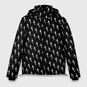 Мужская зимняя куртка 3D с принтом LiL PEEP Pattern в Санкт-Петербурге, верх — 100% полиэстер; подкладка — 100% полиэстер; утеплитель — 100% полиэстер | длина ниже бедра, свободный силуэт Оверсайз. Есть воротник-стойка, отстегивающийся капюшон и ветрозащитная планка. 

Боковые карманы с листочкой на кнопках и внутренний карман на молнии. | lil peep | lil prince | pink | зарубежная музыка | лил пип | маленький принц