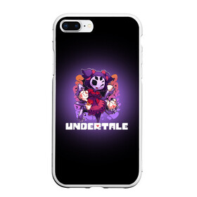 Чехол для iPhone 7Plus/8 Plus матовый с принтом UNDERTALE в Санкт-Петербурге, Силикон | Область печати: задняя сторона чехла, без боковых панелей | asriel dreemurr | chara | frisk | gaster blaster | sans | undertale | азриэль дримурр | андертейл | андрайн | гастер | меттатон | санс | фриск | чара