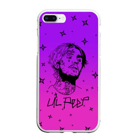 Чехол для iPhone 7Plus/8 Plus матовый с принтом LIL PEEP в Санкт-Петербурге, Силикон | Область печати: задняя сторона чехла, без боковых панелей | lil peep | lil prince | pink | зарубежная музыка | зарубежный рэп | лил пип | маленький принц