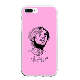 Чехол для iPhone 7Plus/8 Plus матовый с принтом LIL PEEP в Санкт-Петербурге, Силикон | Область печати: задняя сторона чехла, без боковых панелей | lil peep | lil prince | pink | зарубежная музыка | лил пип | маленький принц