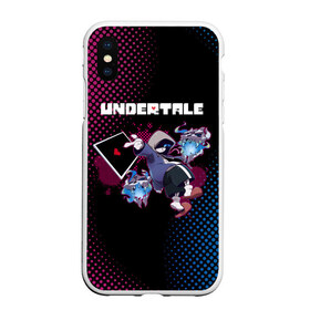 Чехол для iPhone XS Max матовый с принтом UNDERTALE в Санкт-Петербурге, Силикон | Область печати: задняя сторона чехла, без боковых панелей | asriel dreemurr | chara | frisk | gaster blaster | sans | undertale | азриэль дримурр | андертейл | андрайн | гастер | меттатон | санс | фриск | чара