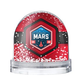 Снежный шар с принтом MARS NASA в Санкт-Петербурге, Пластик | Изображение внутри шара печатается на глянцевой фотобумаге с двух сторон | mars | nasa | будущее | звезды | космические войны | космонавт | космос | марс | наса | ракета