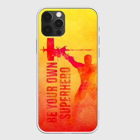 Чехол для iPhone 12 Pro Max с принтом Be your own Superhero в Санкт-Петербурге, Силикон |  | Тематика изображения на принте: power | powerlifting | sport | strength | weightlifting | бодибилдинг | качок | пауэрлифтинг | сила | спорт