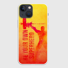 Чехол для iPhone 13 mini с принтом Be your own Superhero в Санкт-Петербурге,  |  | power | powerlifting | sport | strength | weightlifting | бодибилдинг | качок | пауэрлифтинг | сила | спорт