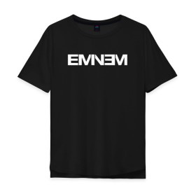 Мужская футболка хлопок Oversize с принтом EMINEM в Санкт-Петербурге, 100% хлопок | свободный крой, круглый ворот, “спинка” длиннее передней части | eminem | rap | зарубежный реп | реп | эминем