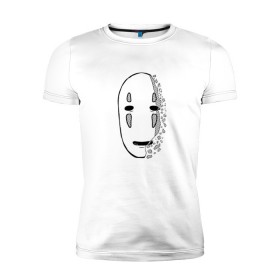Мужская футболка премиум с принтом Унесенные призраками, Аниме в Санкт-Петербурге, 92% хлопок, 8% лайкра | приталенный силуэт, круглый вырез ворота, длина до линии бедра, короткий рукав | 