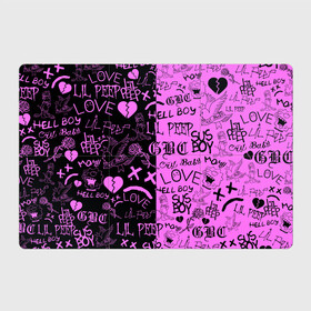 Магнитный плакат 3Х2 с принтом LIL PEEP LOGOBOMBING BLACK PINK в Санкт-Петербурге, Полимерный материал с магнитным слоем | 6 деталей размером 9*9 см | Тематика изображения на принте: lil peep | lil prince | pink | зарубежная музыка | лил пип | маленький принц