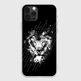 Чехол для iPhone 12 Pro Max с принтом Лев в Санкт-Петербурге, Силикон |  | leon | геометрия | женская толстовка | женская футболка со львом | животные | лев | мужская футболка со львом | треугольники | черная толстовка | черная футболка