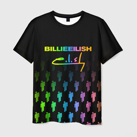 Мужская футболка 3D с принтом BILLIE EILISH | БИЛЛИ АЙЛИШ (Z) в Санкт-Петербурге, 100% полиэфир | прямой крой, круглый вырез горловины, длина до линии бедер | be | billie | billie eilish | blohsh | ghoul | билли | билли айлиш