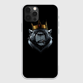 Чехол для iPhone 12 Pro Max с принтом king в Санкт-Петербурге, Силикон |  | для детей | для мальчиков | для мужиков | для мужчин | для парней | корона | медведь | россия | царь | черная