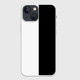 Чехол для iPhone 13 mini с принтом ПРОСТО ЧЁРНО БЕЛЫЙ | Black and White в Санкт-Петербурге,  |  | black | black  white | color | white | белый | геометрия | чб | чёрно белый | чёрный