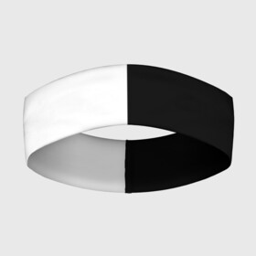 Повязка на голову 3D с принтом ПРОСТО ЧЁРНО БЕЛЫЙ | Black and White в Санкт-Петербурге,  |  | black | black  white | color | white | белый | геометрия | чб | чёрно белый | чёрный