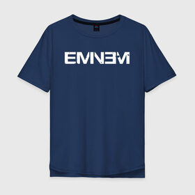 Мужская футболка хлопок Oversize с принтом EMINEM в Санкт-Петербурге, 100% хлопок | свободный крой, круглый ворот, “спинка” длиннее передней части | eminem | rap | маршалл | музыка | музыкант | песни | реп | рэп | рэпер | хип хоп | эминем