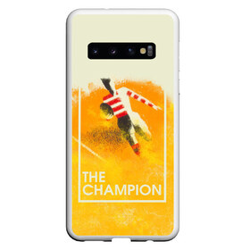 Чехол для Samsung Galaxy S10 с принтом Регби The Champion в Санкт-Петербурге, Силикон | Область печати: задняя сторона чехла, без боковых панелей | Тематика изображения на принте: champion | rugby | винтаж | регби | ретро | спорт | футбол | чемпион