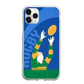 Чехол для iPhone 11 Pro Max матовый с принтом Регби в Санкт-Петербурге, Силикон |  | Тематика изображения на принте: rugby | регби | спорт | футбол