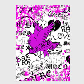 Скетчбук с принтом LIL PEEP в Санкт-Петербурге, 100% бумага
 | 48 листов, плотность листов — 100 г/м2, плотность картонной обложки — 250 г/м2. Листы скреплены сверху удобной пружинной спиралью | lil peep | lil prince | pink | зарубежная музыка | лил пип | маленький принц