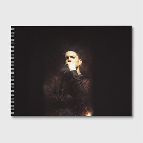 Альбом для рисования с принтом EMINEM в Санкт-Петербурге, 100% бумага
 | матовая бумага, плотность 200 мг. | eminem | rap | маршалл | музыка | музыкант | песни | реп | рэп | рэпер | хип хоп | эминем