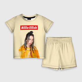 Детский костюм с шортами 3D с принтом BILLIE EILISH. в Санкт-Петербурге,  |  | be | billie | billie eilish | blohsh | ghoul | билли | билли айлиш