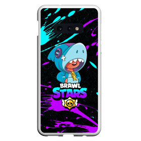 Чехол для Samsung S10E с принтом BRAWL STARS LEONS HARK в Санкт-Петербурге, Силикон | Область печати: задняя сторона чехла, без боковых панелей | bib | brawl stars | colt | crow | el brown | leon | leon shark | max | moba | sally leon | shark | акула | берли | биби | бравл старс | браун | ворон | жанр | игра | кольт | леон | леон акула | макс | нита | шелли