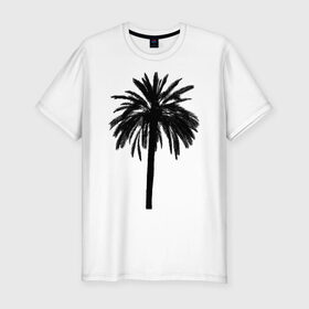 Мужская футболка премиум с принтом Тропики в Санкт-Петербурге, 92% хлопок, 8% лайкра | приталенный силуэт, круглый вырез ворота, длина до линии бедра, короткий рукав | джунгли | мода | пальма | природа | солнце | стиль | тропики
