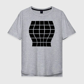 Мужская футболка хлопок Oversize с принтом Иллюзия большой груди в Санкт-Петербурге, 100% хлопок | свободный крой, круглый ворот, “спинка” длиннее передней части | 3d | 3д | для девушек | иллюзия | иллюзия большой груди | обманка | подарок | прикол