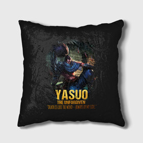 Подушка 3D с принтом Yasuo в Санкт-Петербурге, наволочка – 100% полиэстер, наполнитель – холлофайбер (легкий наполнитель, не вызывает аллергию). | состоит из подушки и наволочки. Наволочка на молнии, легко снимается для стирки | jinx | kda | league | lol | moba | pentakill | riot | rise | rus | skins | варвик | варус | воин | легенд | лига | лол | маг | стрелок | танк | чемпион