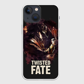 Чехол для iPhone 13 mini с принтом Twisted Fate в Санкт-Петербурге,  |  | Тематика изображения на принте: jinx | kda | league | lol | moba | pentakill | riot | rise | rus | skins | варвик | варус | воин | легенд | лига | лол | маг | стрелок | танк | чемпион