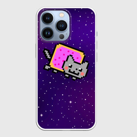 Чехол для iPhone 13 Pro с принтом Nyan Cat в Санкт-Петербурге,  |  | cat | meme | nyan cat | space | youtube | животное | звезды | интернет | космос | кошка | мем | прикол | радуга | юмор | ютуб