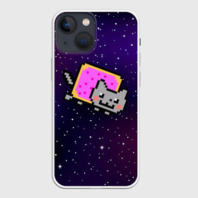 Чехол для iPhone 13 mini с принтом Nyan Cat в Санкт-Петербурге,  |  | cat | meme | nyan cat | space | youtube | животное | звезды | интернет | космос | кошка | мем | прикол | радуга | юмор | ютуб