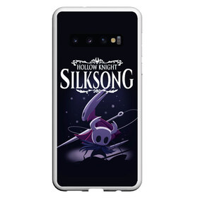 Чехол для Samsung Galaxy S10 с принтом Hollow Knight в Санкт-Петербурге, Силикон | Область печати: задняя сторона чехла, без боковых панелей | Тематика изображения на принте: grimm | hallounest | heart of nightmare | hollow knight | hornet | knight | quirrell | silksong | гримм | квиррел | рыцарь | халлоунест | холлоу найт | хорнет